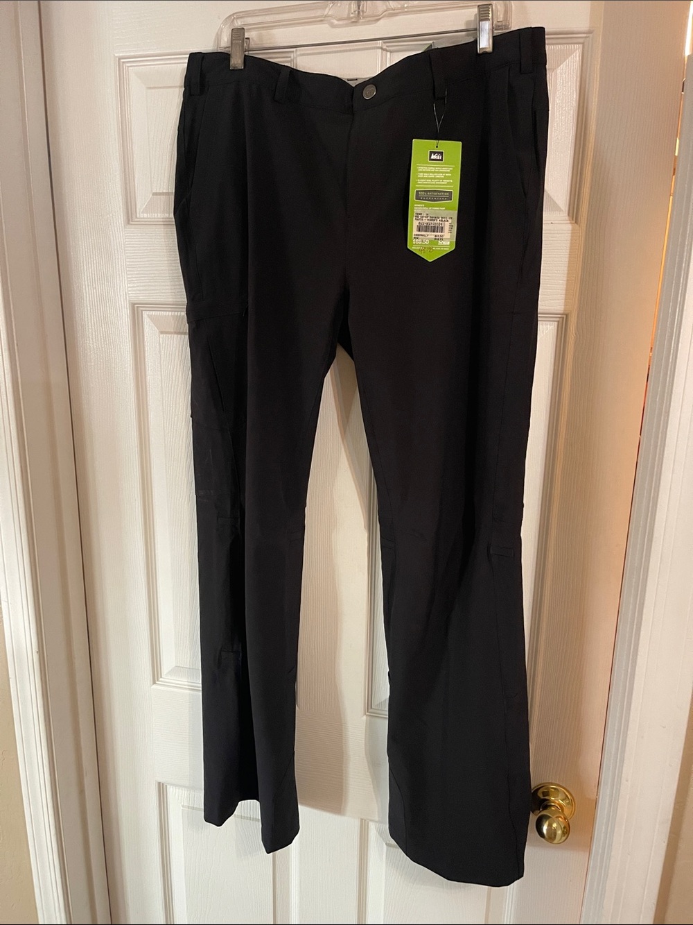 NWT REI Women's Sahara Roll-Up UPF Coverage Travel Pants in Black